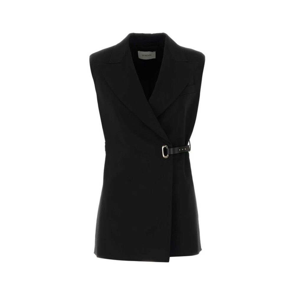 Sportmax Women Black Stretch Viscose Gettone Vest